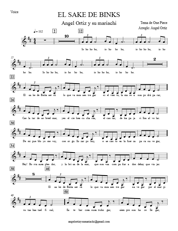 La imagen puede contener una previsualizacion de una partitura